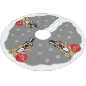 サー・プグ・ドッグ ブラッシュドポリエステルツリースカート (アングル)