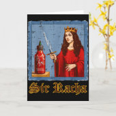 サー・ラチャ・ホットソース・スカイ・ファニー・セイ・フード・メン・ウーマン カード (黄色い花)