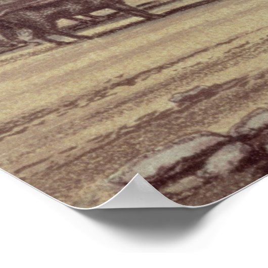 サー・リチャード・バートンの砂漠のキャンプ ポスター (角)