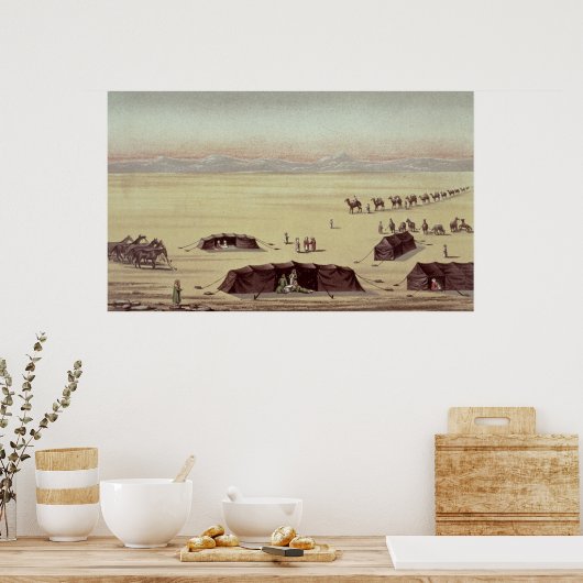 サー・リチャード・バートンの砂漠のキャンプ ポスター (キッチン)