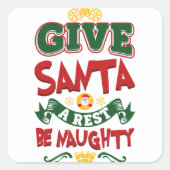 サ与えーターは休み…いけな!クリスマス スクエアシール (正面)