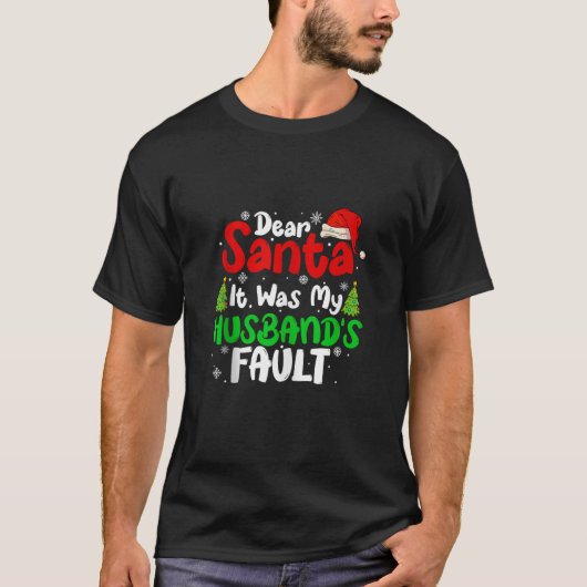 サ親愛タおもしろいタ私の夫の悪いクリスマスだった Tシャツ (正面)