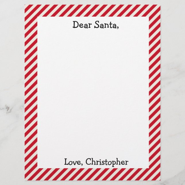 サ赤と白ンタへの手紙 レターヘッド (正面)