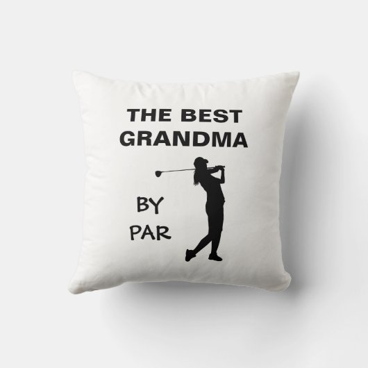ザおばあちゃん最高のバイパーゴルフナナゴルファーPunグラム クッション (裏面)