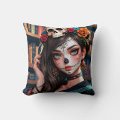 ザかわいいアニメスカルガールピロー01 クッション (正面)