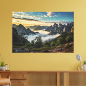 ザくもの巣オーバーマウンテンズ キャンバスプリント (インサイチュ (リビング))