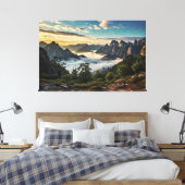 ザくもの巣オーバーマウンテンズ キャンバスプリント (インサイチュ (寝室))