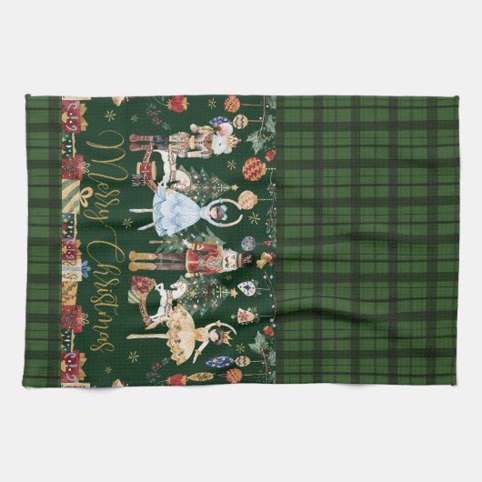 ザくるみクラッカーバレエフェスティバルメリークリスマス キッチンタオル (横)