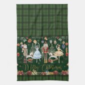 ザくるみクラッカーバレエフェスティバルメリークリスマス キッチンタオル (縦)