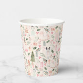 ザくるみクラッカー水の色の休日紙カップ 紙コップ (右)