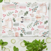 ザくるみ割りカーホリデーウォーターカラー キッチンタオル (折り畳み)