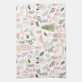 ザくるみ割りカーホリデーウォーターカラー キッチンタオル (縦)