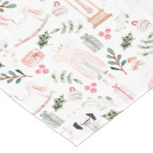 ザくるみ割りカーホリデーウォーターカラー ショートテーブルランナー (コーナー)