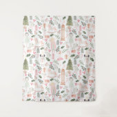 ザくるみ割りカーホリデーウォーターカラー タペストリー (正面)