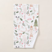 ザくるみ割りカーホリデーウォーターカラー バスタオルセット (ハンドタオル)