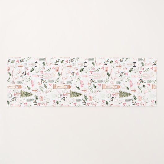 ザくるみ割りカーホリデーウォーターカラー ヨガマット (正面(横))