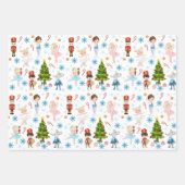 ザくるみ割りキャラクタークララ冬クリスマス ラッピングペーパーシート (正面)