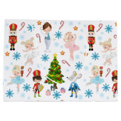 ザくるみ割りキャラクタークララ冬クリスマス ラージペーパーバッグ (裏面)