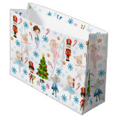 ザくるみ割りキャラクタークララ冬クリスマス ラージペーパーバッグ (正面アングル)