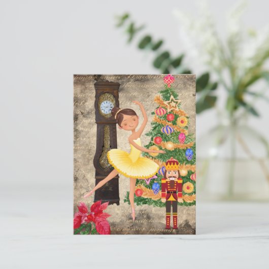 ザくるみ割りクララ法Iクリスマスイブホリデー シーズンポストカード (スタンド正面)