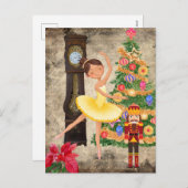 ザくるみ割りクララ法Iクリスマスイブホリデー シーズンポストカード (正面/裏面)