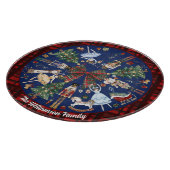 ザくるみ割りクリスマスバレエヴィンテージ水色 カッティングボード (角)