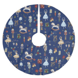 ザくるみ割りクリスマスバレエヴィンテージ水色 ブラッシュドポリエステルツリースカート