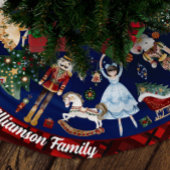 ザくるみ割りクリスマスバレエヴィンテージ水色 ブラッシュドポリエステルツリースカート