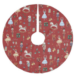 ザくるみ割りクリスマスバレエヴィンテージ水色 ブラッシュドポリエステルツリースカート