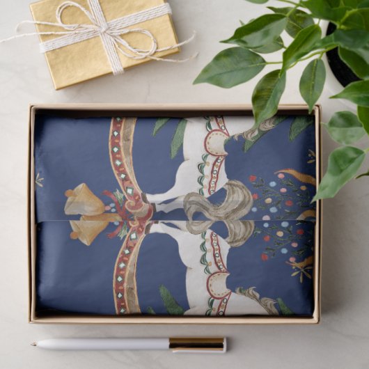 ザくるみ割りクリスマスバレエヴィンテージ水色 薄葉紙 (ギフト)