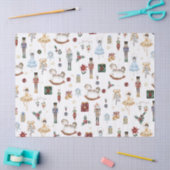 ザくるみ割りクリスマスバレエヴィンテージ水色 薄葉紙 (クラフト)