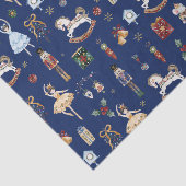 ザくるみ割りクリスマスバレエヴィンテージ水色 薄葉紙 (詳細)