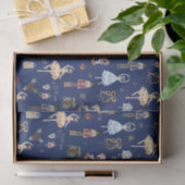 ザくるみ割りクリスマスバレエヴィンテージ水色 薄葉紙 (ギフト)