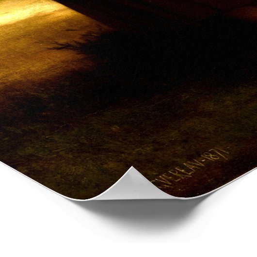 ザさくらんぼピッカーウィリアムアドルフブーゲロー1871 ポスター (角)