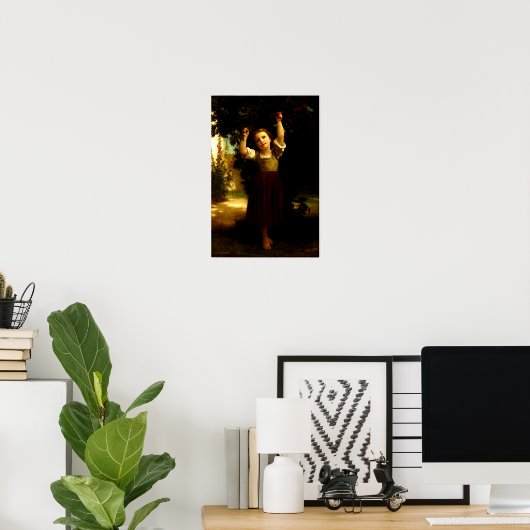 ザさくらんぼピッカーウィリアムアドルフブーゲロー1871 ポスター (ホームオフィス)