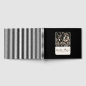 ザの結婚タロットスケルトン新郎新婦 ゲストブック (全面)