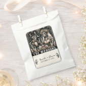 ザの結婚タロットスケルトン新郎新婦 フェイバーバッグ (クリップ留めされた状態)
