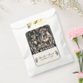 ザの結婚タロットスケルトン新郎新婦 フェイバーバッグ (封をした状態)