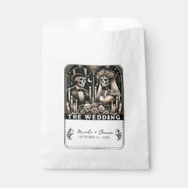 ザの結婚タロットスケルトン新郎新婦 フェイバーバッグ