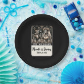 ザの結婚タロットスケルトン新郎新婦 ペーパープレート (パーティー)