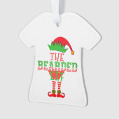 ザひげの小妖精や小人ファミリーマッチングクリスマスパジャマ オーナメント (正面)