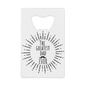 ザもっとも偉大パパヴィンテージひげ クレジットカード栓抜き (正面)