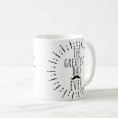 ザもっとも偉大パパヴィンテージひげ コーヒーマグカップ (正面右)