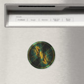 ザアイオブザジャングル抽象芸術アートスクエアマグネット マグネット (インサイチュ (食洗機))