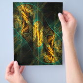 ザアイオブザジャングル抽象芸術アートフライヤー チラシ (手)