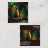 ザアイオブザジャングル抽象芸術アートプロフェッショナル スクエア名刺 (正面/裏面)