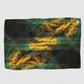 ザアイオブザジャングル抽象芸術アート ゴルフタオル (横)