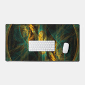 ザアイオブザジャングル抽象芸術アート デスクマット (キーボード&マウス)