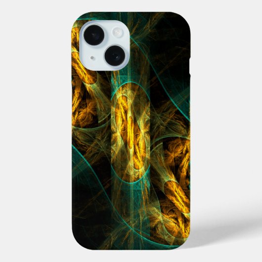 ザアイオブザジャングル抽象芸術アート Case-Mate iPhoneケース (裏面)