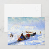 ザアイスブリッジケベック，クラレンスガニョン シーズンポストカード (正面/裏面)